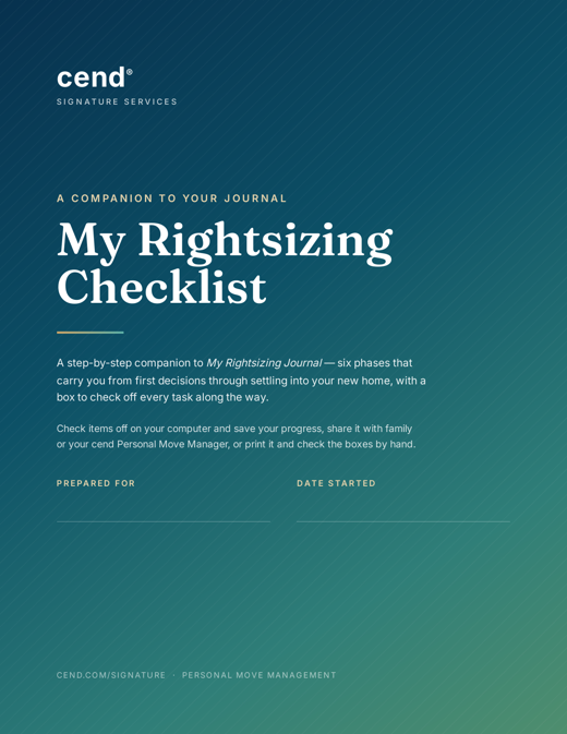 My Rightsizing Checklist preview